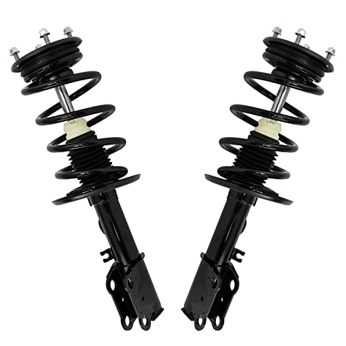 Image of Detroit Axle - 3.5L 10pc Front Struts Kit for 2013-2016 Ford Taurus, 2 Sway Bar Links 4 Tie Rods 2 Struts & Coil Spring 2 Boots Replacement Suspension Ready Struts Shocks Assembly