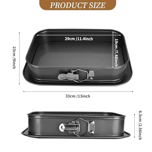 Moule rectangulaire anti-fuite pour la cuisson de cheesecakes