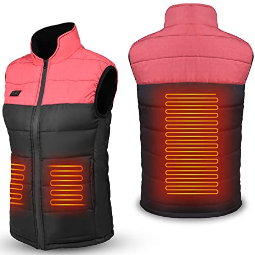 Chaleco calentado para hombre lavable con 3 niveles de calor USB