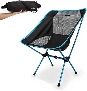Sunyear Lightweight and Foldable Camp Chair, Portable, Breathable and Comfortable, Perfect for Hiking/Fishing/The