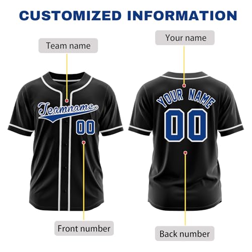 DOPPLER Custom Baseball Jersey for Men Women Youth - Camisetas Personalizadas de Equipo miniatura 3