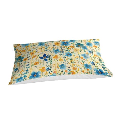 Housse de couette 135x200 fleurs aquarelle parure de lit 2 pièces - 3
