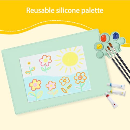 Tapete de silicona para niños con paleta integrada lavable y flexible 5