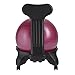 Gaiam Classic Balance Ball Chair – Exercise Stability Yoga Ball Premium Ergonomic Chair for Home and Office Desk with Air Pump, Exercise Guide and Satisfaction Guarantee, Fuchsia