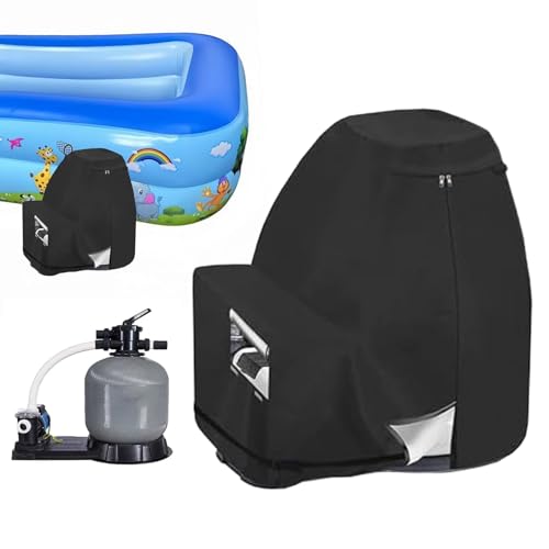 Cubierta para bomba de filtro de arena – Cubierta de filtro de piscina de tela Oxford – de filtración de protezinas solares transpirable | Crenone para protección solar de protección resistente