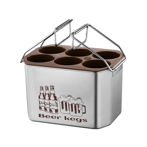 Rdxanc Refrigeratori per birra in acciaio inox isolati per bottiglie e lattine Organizzatori di bevande portatili per gli appassionati di bevande