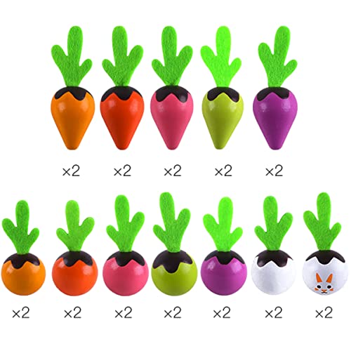 Capt.goose Vegetable Memory Game – Fun And Interactive Kids Wooden Toys-Learning Toys For 3 Year Olds – Carrot Matching Game For Boys And Girls –Educational Montessori Kids Games #TOP1