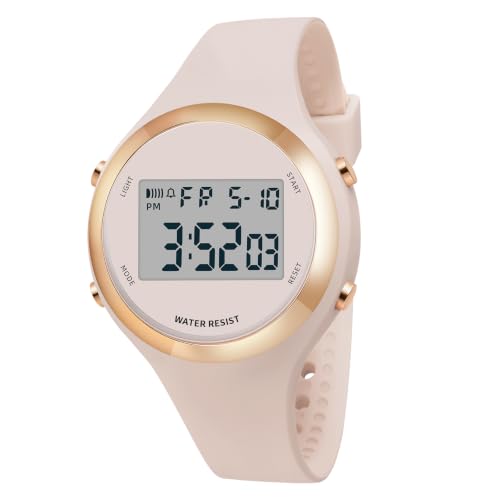 Image of XCZAP Outdoor Sport Watches Alarm Clock 5Bar Waterproof LED Digital Watch（AllOffWhite）, 2023092602