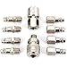 ANWUYANG 10pcs European Form Coupling, Quick Connector Coupler Pneumatic Fitting, Compressor Pump System Pneumatic Coupling