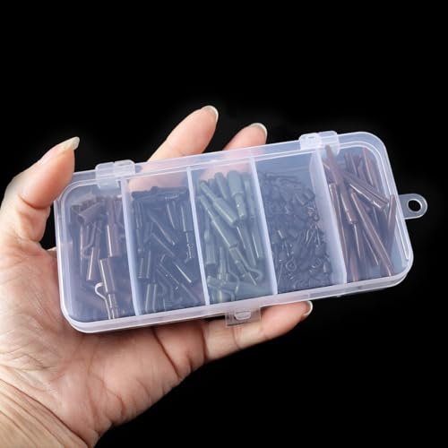 Kit de pesca para carpa con 120 piezas en caja miniatura 6