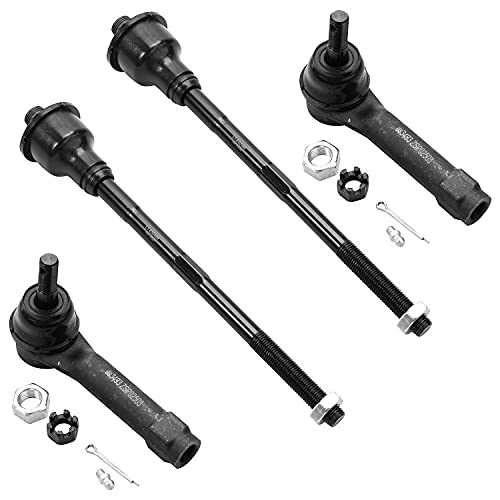 Image of Detroit Axle - Front 10pc Suspension Kit for 1999-2006 Chevy Silverado 1500 GMC Sierra 1500, Suburban Yukon XL 1500 Tahoe Cadillac Escalade ESV EXT, 4 Control Arms w /Ball Joints 4 Tie Rods 2 Sway Bars