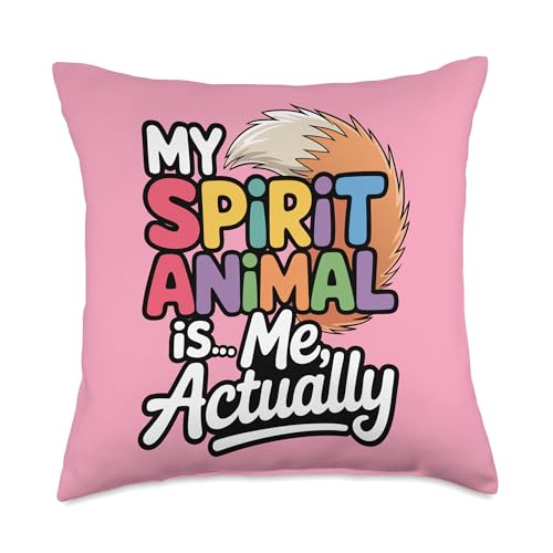 Fursonas Furry Fandom Anthropomorphic Animal Throw Pillow
