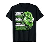 Strong Lion Mental Health Awareness Ribbon Apparel