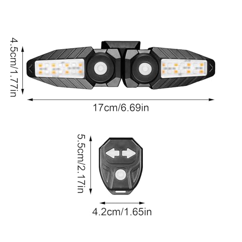 Feu arrière pour vélo avec télécommande LED split sécurité navette et montagne - 6