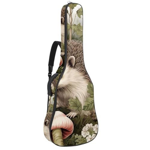 Sac pour guitare acoustique étanche imprimé hérisson pour cours de musique et répétitions