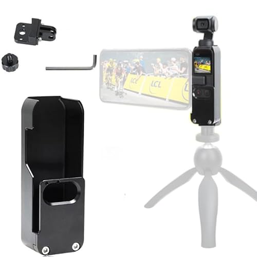 OSMO POCKET 3 ケージ DJI POCKET 3 専用 メタル 固定保護ブラケット/カメラ固定 保護ケース/底面に1/4ネジ穴とGoproコネクター 接続可能 三脚 自撮り棒