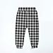 Girls Boys Christmas Plaid Sweatpants Comfy Elastic Waist Casual Joggers Athletic Track Pants with Pockets for 2-13 Years