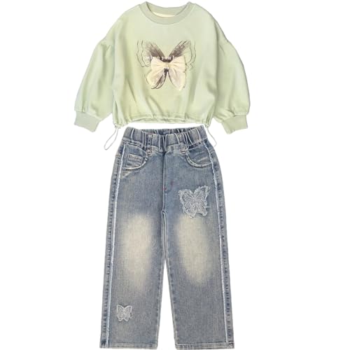 Conjunto de ropa de niñas de dos piezas elástico y fácil de lavar