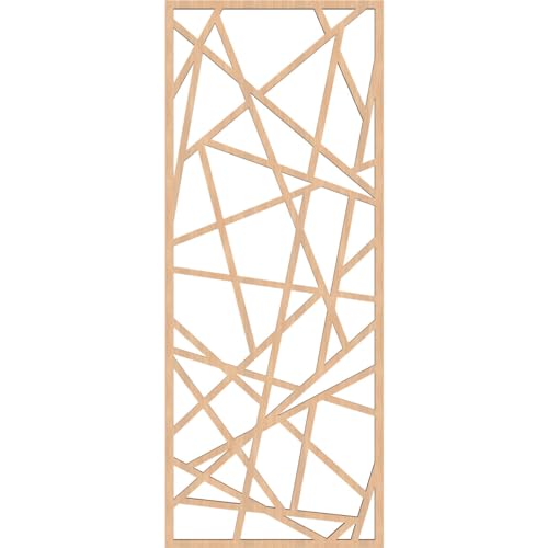 Image of Conway Decorative Pierced Fretwork Wood Wall Panels, 13 3 /8 inchW x 34 3 /8 inchH x 3 /8 inchT, Hickory