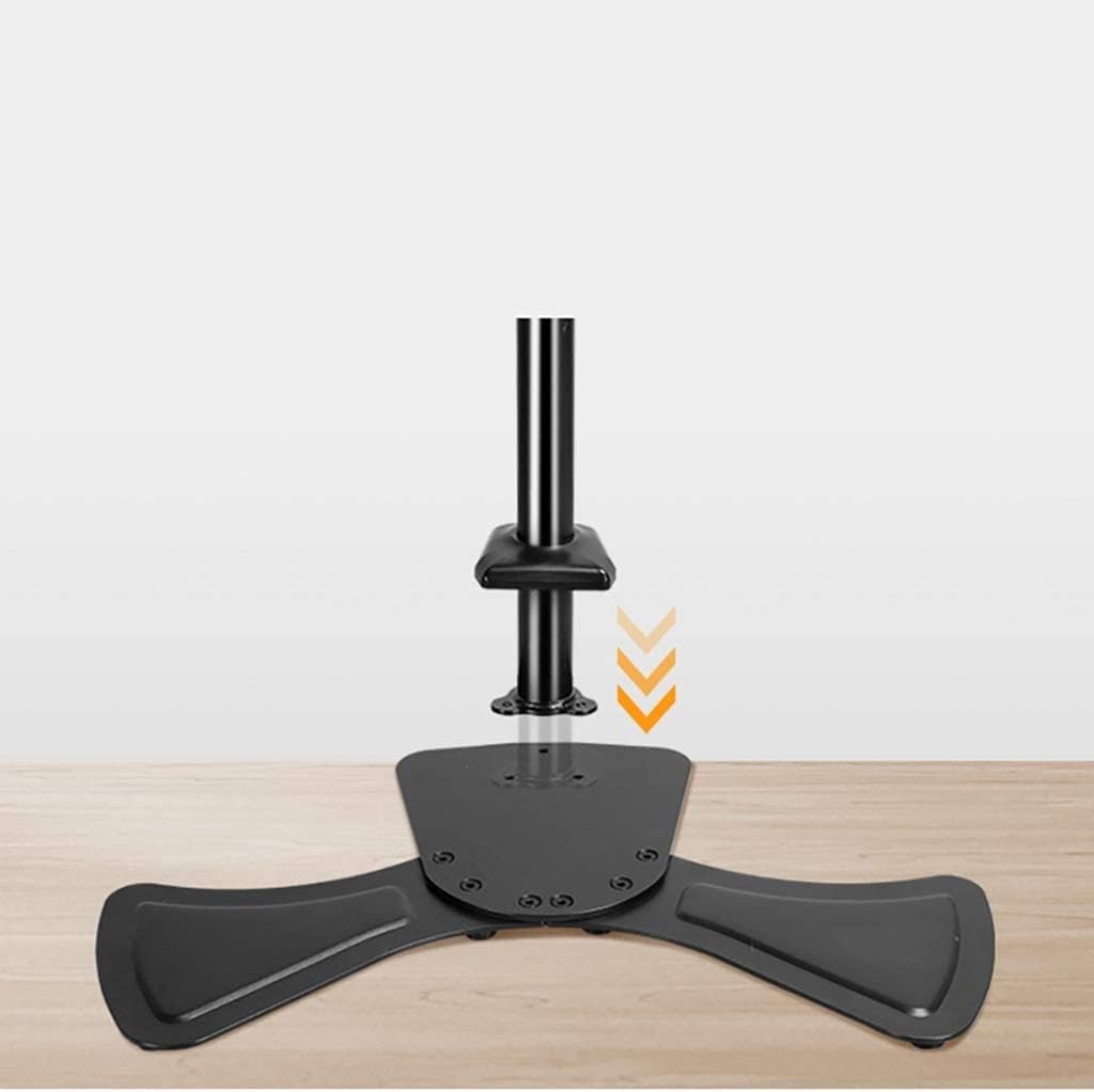 Supporto per monitor Quad 4 con base da tavolo regolabile in altezza LCD Multi Display Rack per supporto TV