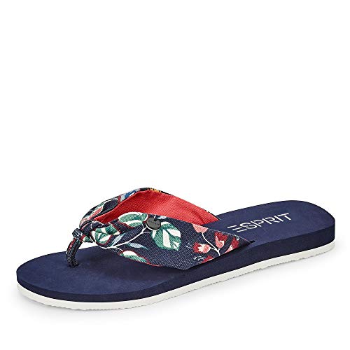 ESPRIT Damen Zehentrennerl Diva Beach Blau Synthetik 39