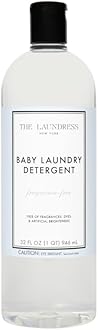 The Laundress Fragrance Free Baby Laundry Detergent Liquid, Concentrated, 62 loads, 32oz, Free & Clear, Free of Fragrances, Dyes, and Artificial Brighteners, Pediatrician tested, Tough on Baby Stains