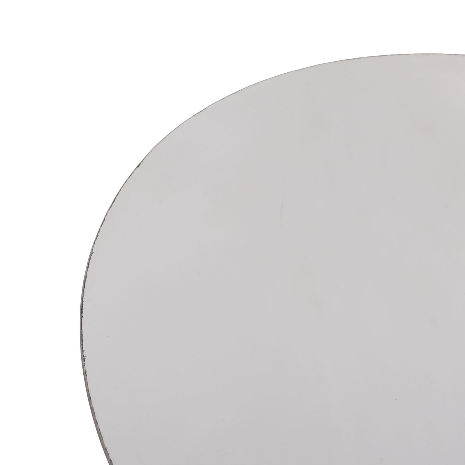 Bandeja para Servir de Metal, Bandeja para Servir de Lujo Pulida con Espejo de Acero Inoxidable 304, Plato Redondo Plateado Multiusos para Postre con Tapete Antideslizante para Joyas, Velas,