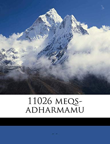 11026 Meqs-Adharmamu (English and Telugu Edition)
