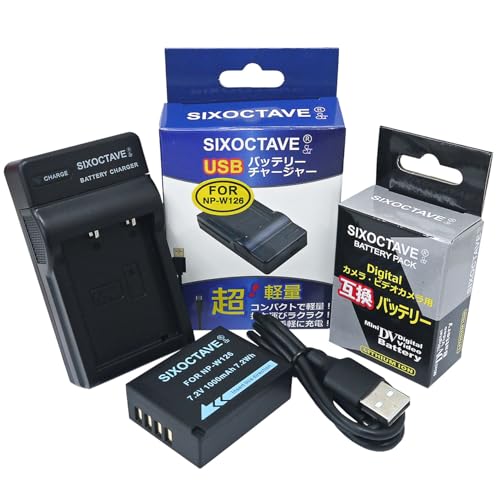 Amazon | str NP-W126 NP-W126S 富士フィルム 互換バッテリーとUSB充電