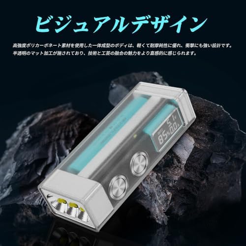 Amazon.co.jp: LUMINTOP 多機能フラット懐中電灯 10000ルーメン USB-C