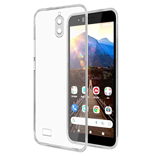 Image of COVERBLACK Silicone Back Cover for JioFi Jio Phone Next - Transparent