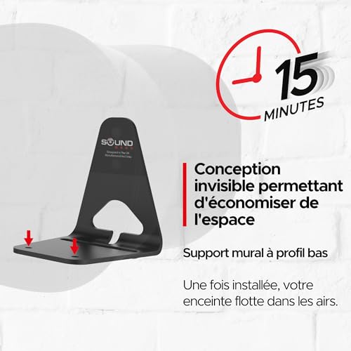Support mural ERA300 à profil bas pour une acoustique fixe et stable - 3
