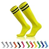 [Be-Unique] サッカーストッキング サッカーソックス ジュニア ストライプ スポーツソックス フットサル 滑り止め 通気吸汗 摩耗性に強い 速乾 靴下 大人 子供 男女兼用 (12#,子供)