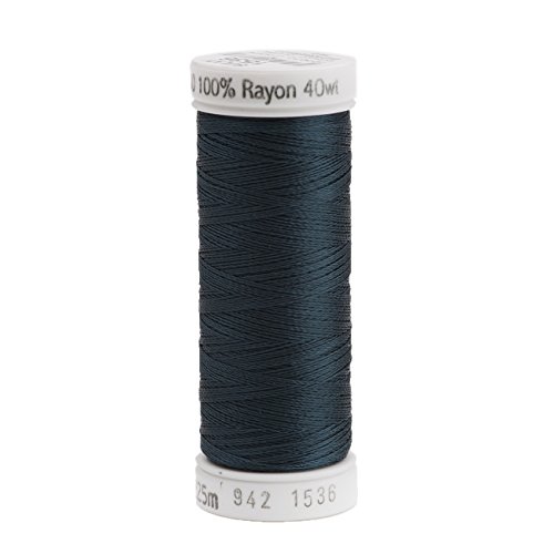Hilo de rayón Sulky para costura, 250 yardas, azul verdoso miniatura 1