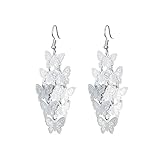 Nine Piece Butterfly Earrings Mix Color Bohemia Style Long Drop Dangle Hook Earrings Lightweight Fas