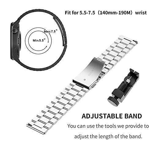 MIJOBS Metal Strap Compatible with Amazfit GTS 3/GTS 2 Mini/GTS 2/ BIP/Bip U PRO - Image 4