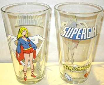 Supergirl Toon Tumblers Pint Glass