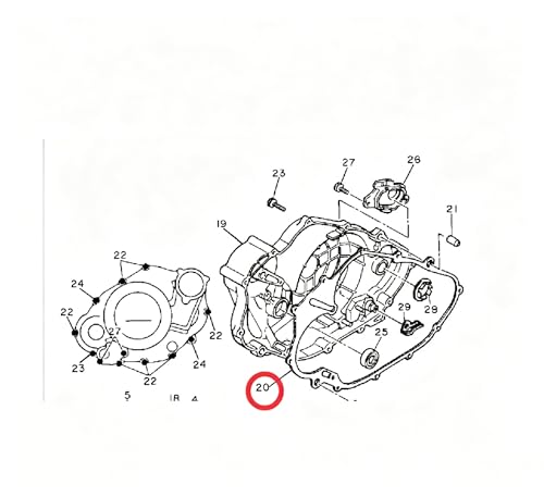 Joint de couvercle d'embrayage pour XT600 haute résistance - 3