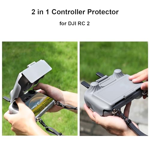 RC Sun Hood Cover Fernbedienung Sonnenschutz Displayschutzfolie 2-in-1 Schutz für DJI RC 2 Air 3 Controller Drohne Zubehör