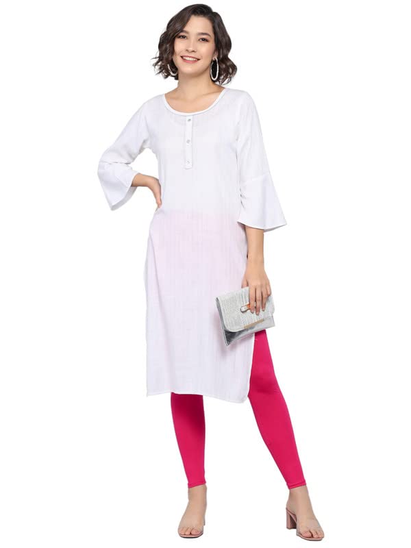 Image of NGT Super Cotton (Pack of 3) Ankle Length Leggings for Women and Girls.