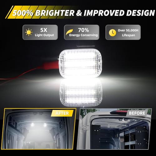 2 Lámparas LED para Carga Van Compatible Ford Transit 2015-24 miniatura 2
