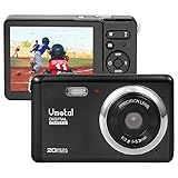 2.8 inch LCD Rechargeable FHD Mini Digital Camera, Vmotal 1080P Video Camera Students Cameras 20MP Compact Camera Travel,Holiday,Birthday Present for Kids/Beginners/Teens/Seniors (Black)