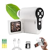 子供用顕微鏡 カメラ 2inchLCDスクリー 1080P 10X 録画 撮影 PC対応 ポータブル デジタル顕微鏡 ポケット顕微鏡 32GB メモリーカード USB充電式 小学生 初心者 知育学習玩具 おもちゃ 日本語説明書