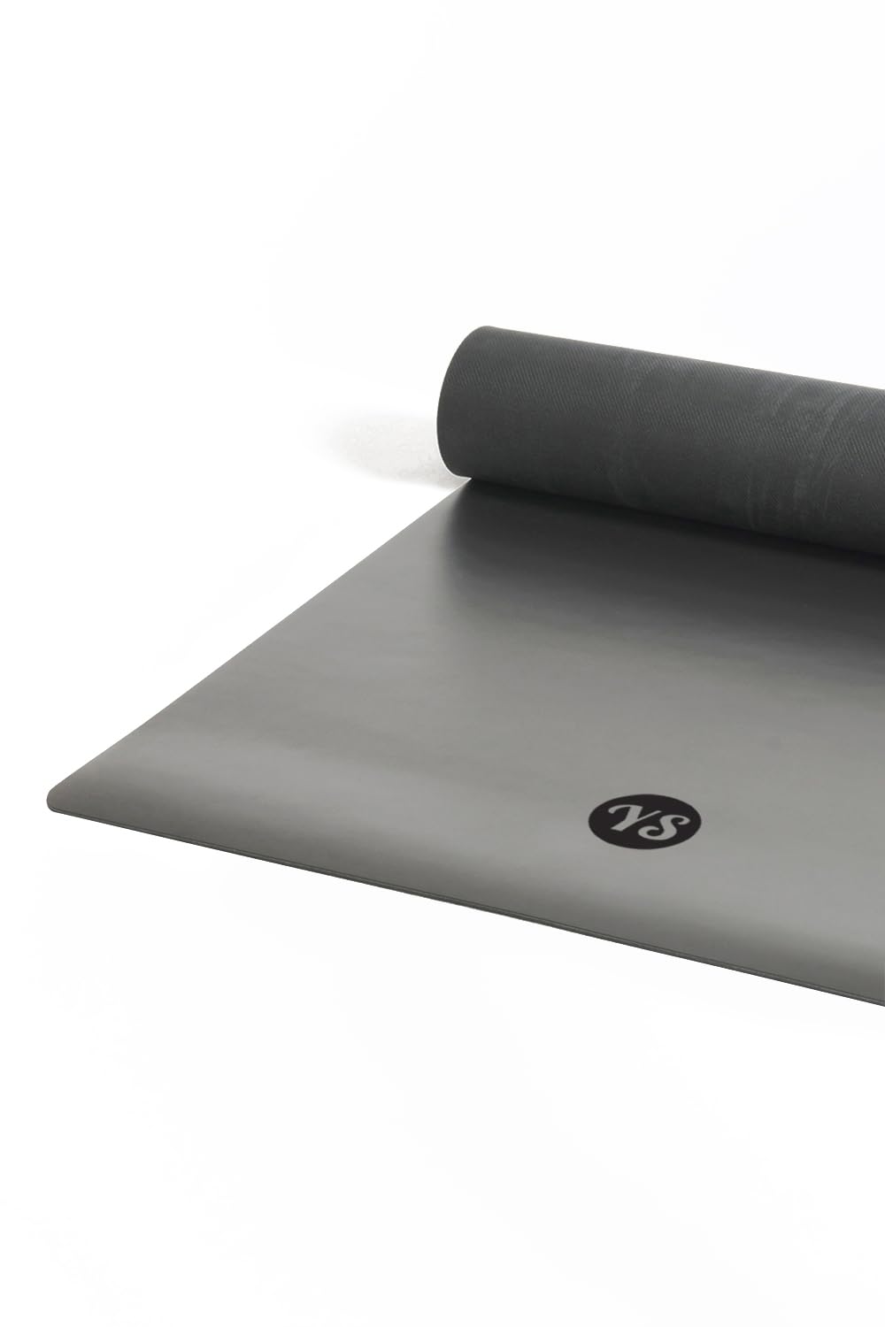 Yoga Studio The Grip Mat – Tapis de yoga avec base antidérapante, absorption de l'humidité, 4 mm d'épaisseur, sans latex, gris anthracite, 68 x 183 cm