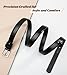 maikun Womens Black Belt, PU Leather Belt Black for Women Pants Jeans Length 39.4''