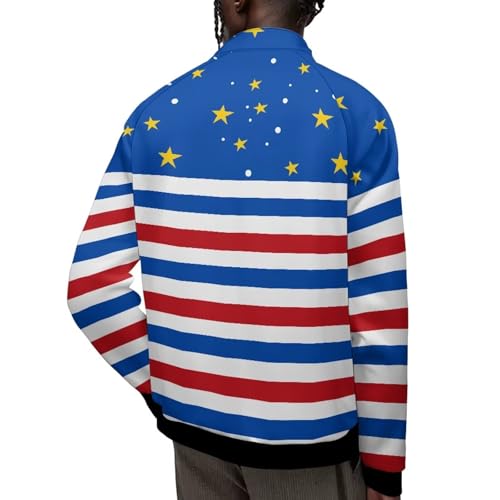 Image of Men's Lightweight Jackets Casual Full Zip Fleece Jacket Men Coats Fashion Long Sleeve Sweatshirt