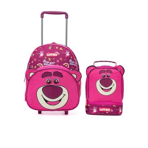 Kit Mochila Infantil Lotso Toy Story Rodinha Lancheira