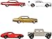 Hot Wheels Cars, Premium Fast & Furious 1:64 Scale 5-Pack Die-Cast Toy Cars for Collectors, HKF07
