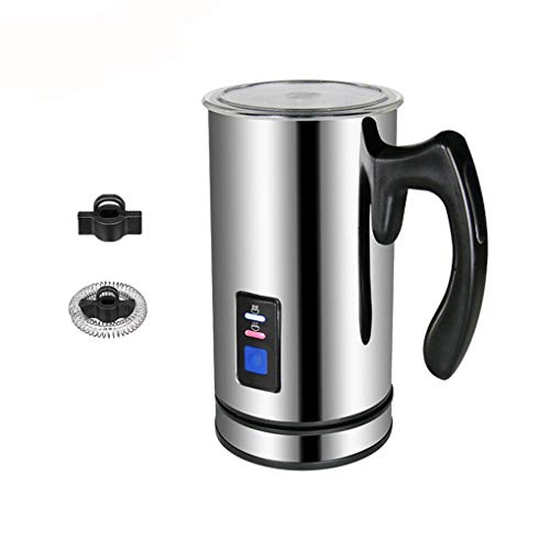 Electric Milk Frother Soft Foam Warmer for Coffee Cappuccino Milk Steamer 3 Function Creamer Milk Heater (EU Plug)
