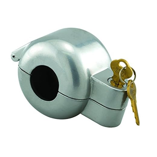 Defender Security S 4180 Doorknob Lock-Out Device – Doorknob Lock with Key to Block Access to Keyhole, Removeable and Easy to Use, Fits Round Doorknobs with Max Diameter of 2-7/8”